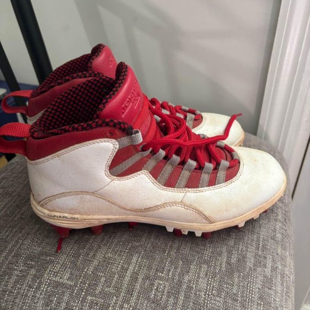 Jordan Retro 10 Football Cleats, Size 7